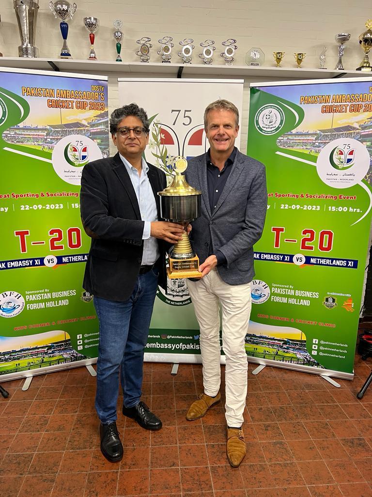 Pak Embassy Netherlands organizes ‘Dosty Pakistan Ambassador Cricket Cup 2023’