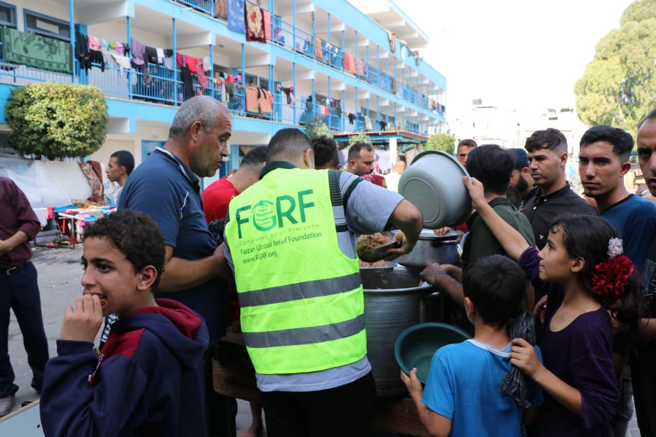 FGRF continues relief activities in war-hit Gaza