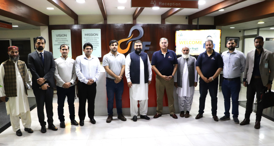 Sarfaraz Bugti visits FF Steel