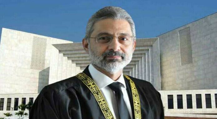 CJ Qazi Faez Isa participates in QAU syndicate meeting