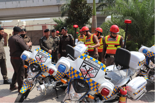 Rescue1122 starts motorcycle ambulance service in Peshawar