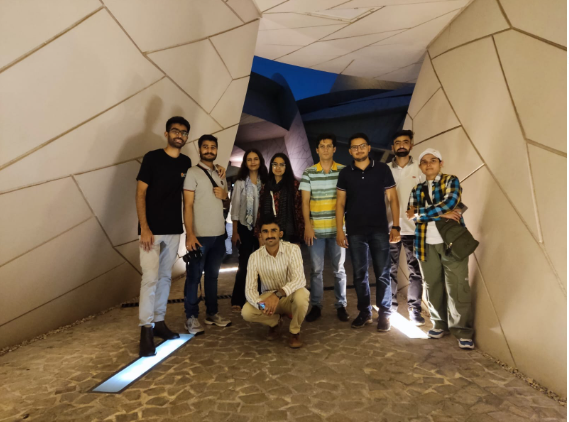 Diverse group of international students immersed in Qatar’s rich culture and history