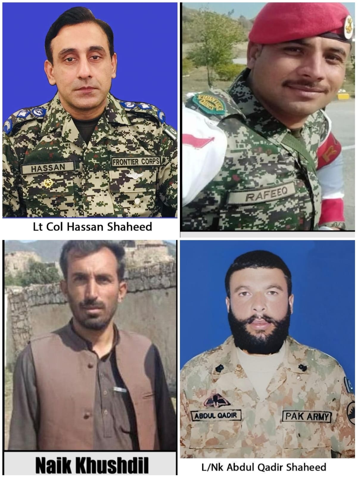 Lt Colonel among four soldiers embraced martyrdom in Tirah operation, three terrorists killed