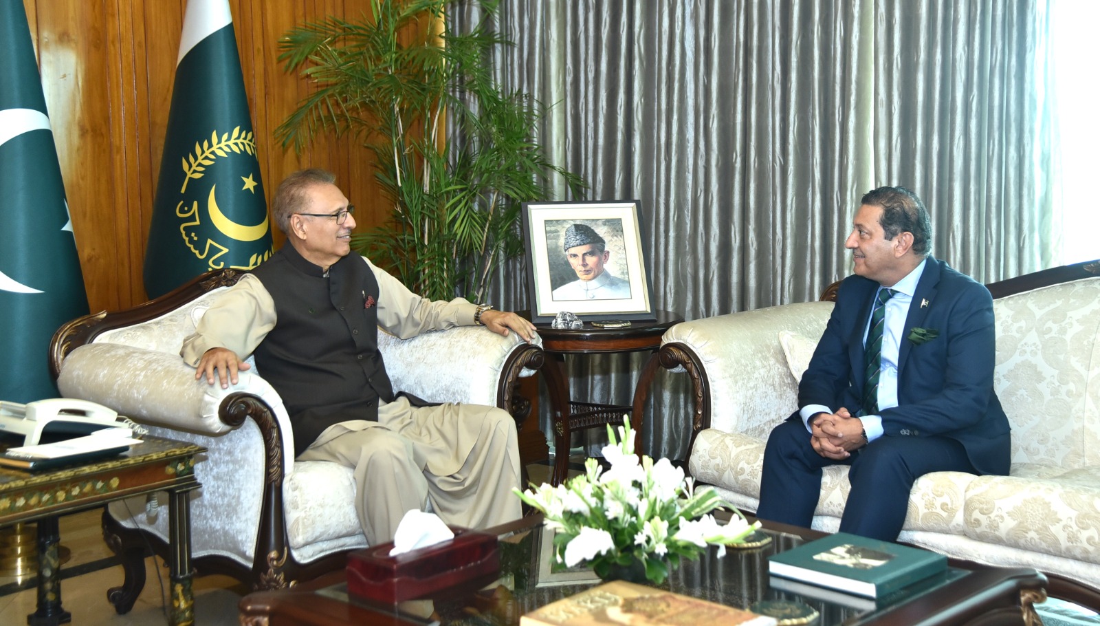 Ambassador-designate to Russia calls on President Alvi