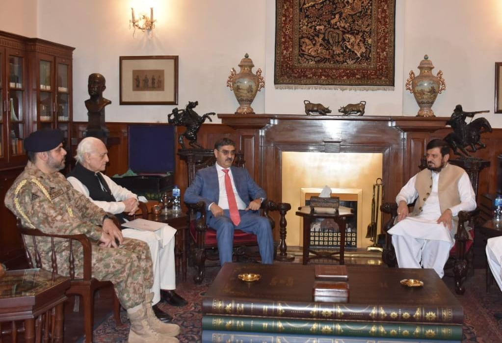 Governor, CM KP call on Anwaar-ul-Haq Kakar