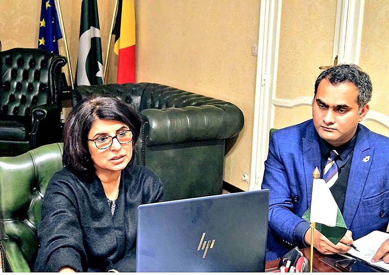 Pakistan’s Ambassador to the European Union, Belgium, and Luxembourg, H.E. Amna Baloch conducted monthly online Khuli Kachehri for the Pakistan Community residing in Belgium & Luxembourg