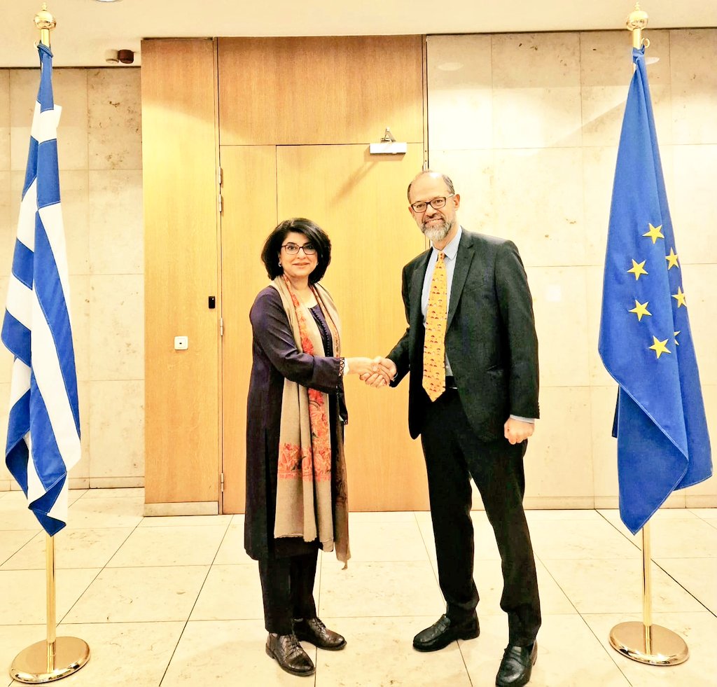 Pakistan, Greek envoys in EU resolve to deepen bilateral ties