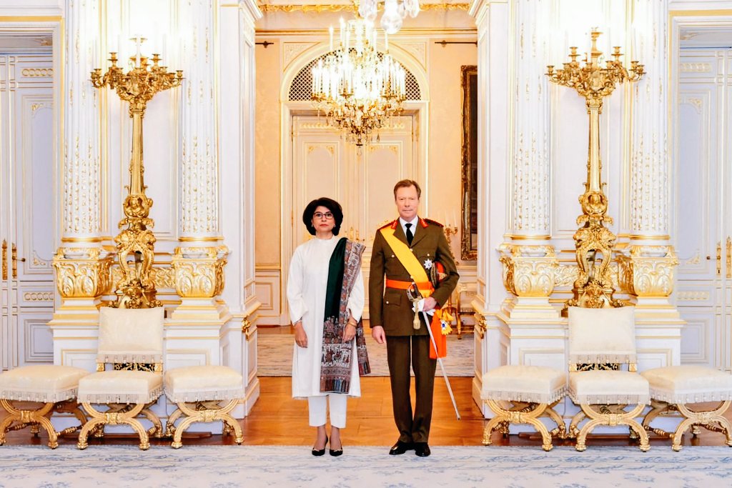 Pakistan envoy presents credentials to Grand Duke of Luxembourg