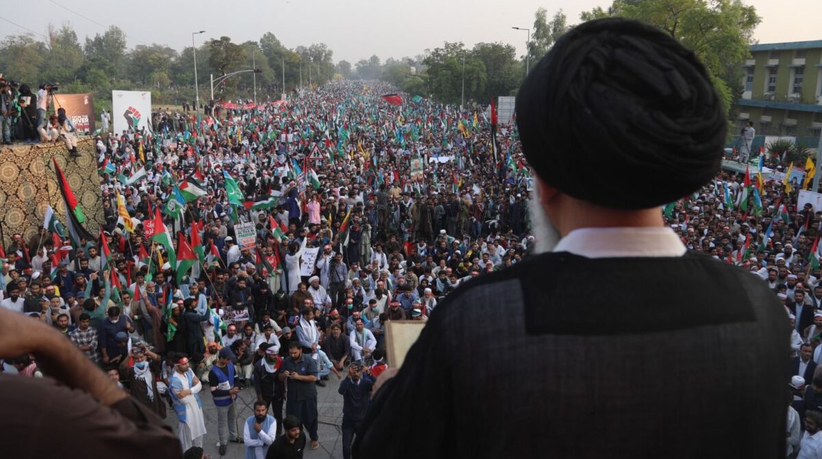 Tehreek-e-Bedari-e-Ummat-e-Mustafa workers join Gaza March, call for Muslim unity